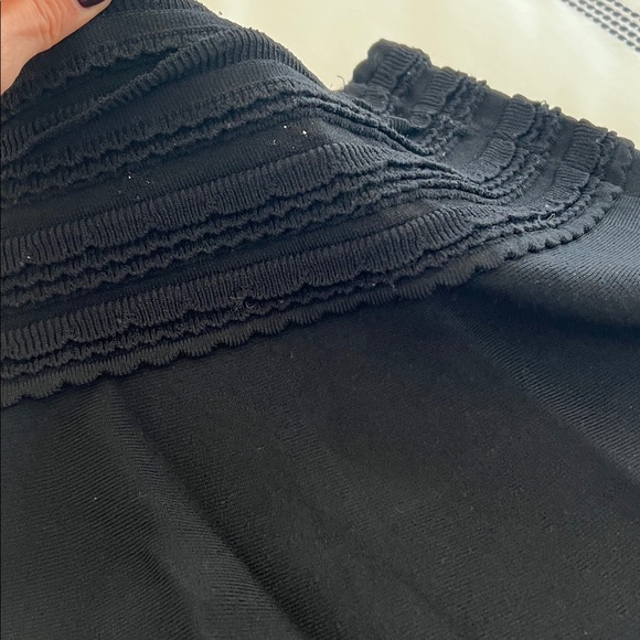 Sandro Black Ribbed Skirt - Picture 2 of 4